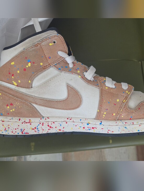 Jordan Other - Nike AIR Jordan 1 MID SE 'Brushstroke Paint Splatter"